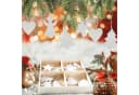 Logbuch-Verlag Baumbehang 24 kleine Weihnachtsanhänger aus Holz weiß Bild 1