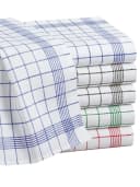 Zestri Geschirrtuch Halbleinen 10er Set Rot Blau Grau Modernes Design Bild 2