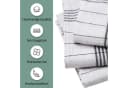 Zestri Geschirrtuch Halbleinen 10er Set Rot Blau Grau Modernes Design Bild 3