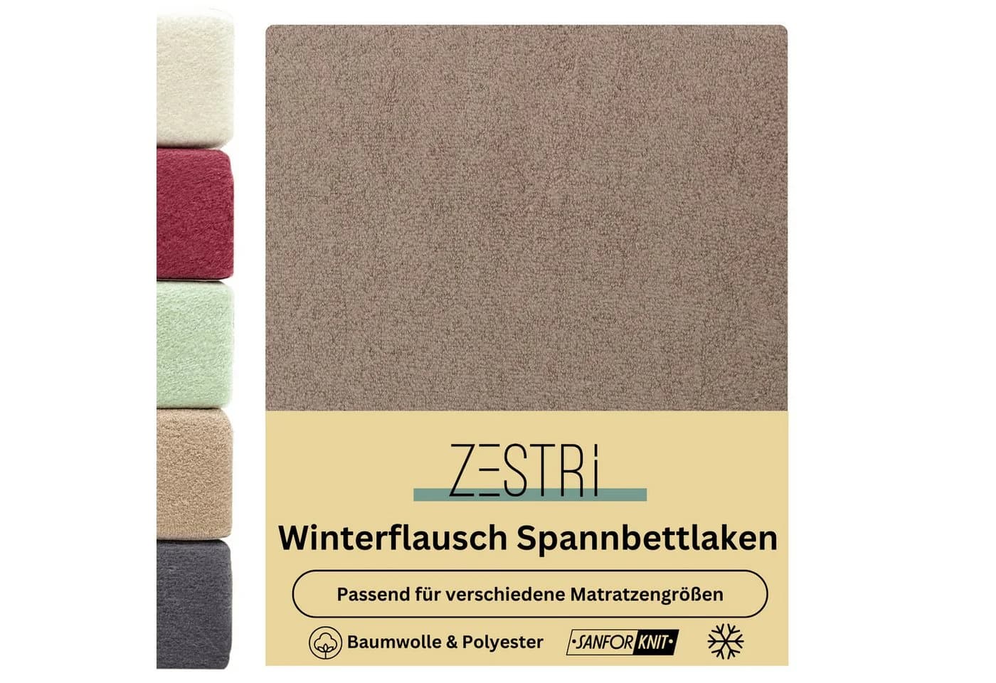 Zestri Winterflausch Spannbettlaken Teddyflausch - Bild 2