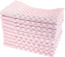 Zestri Geschirrtuch 10er Set 100% Baumwolle Kariert Rosa Bild 1
