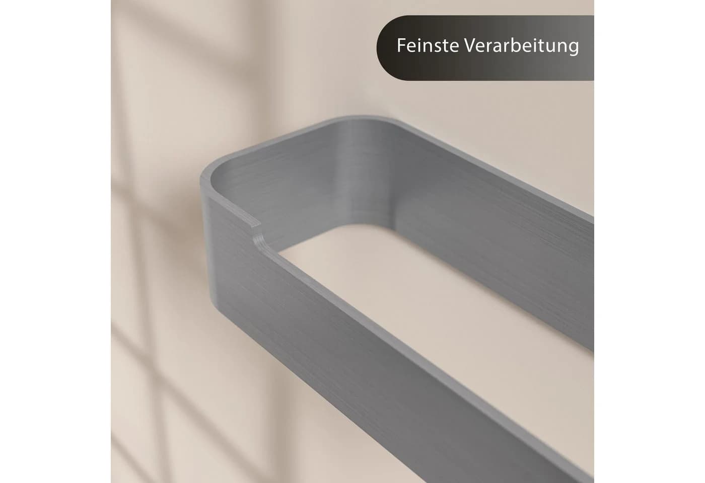 Dolvhin Toilettenpapierhalter Edelstahl Selbstklebend Silber - Bild 3