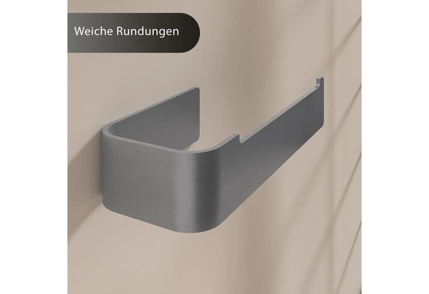 Dolvhin Toilettenpapierhalter Edelstahl Selbstklebend Silber - Bild 4