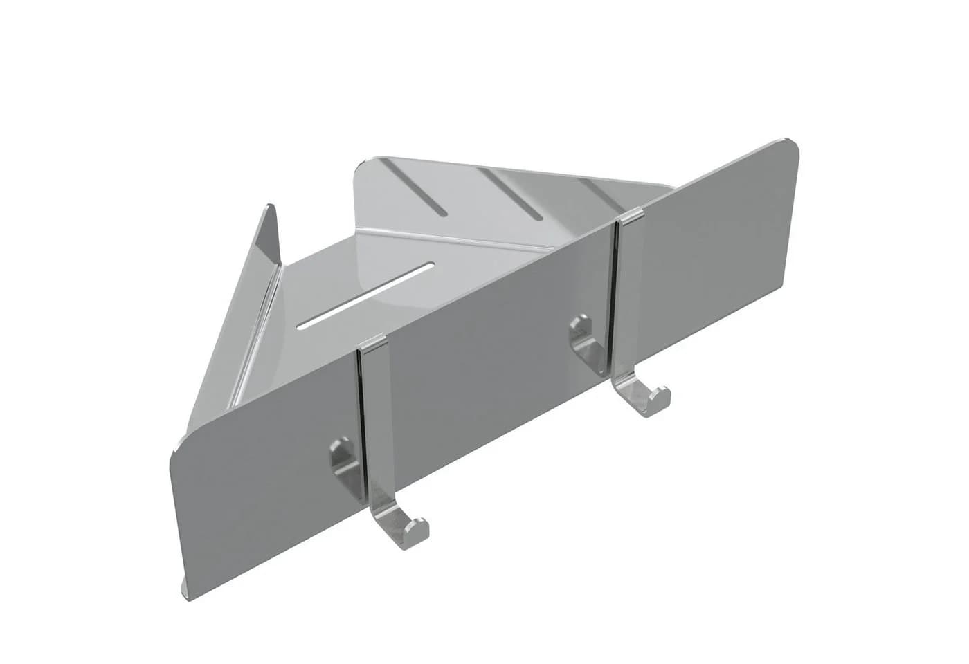 Dolvhin Eck-Duschablage ohne Bohren Edelstahl Silber - Bild 2