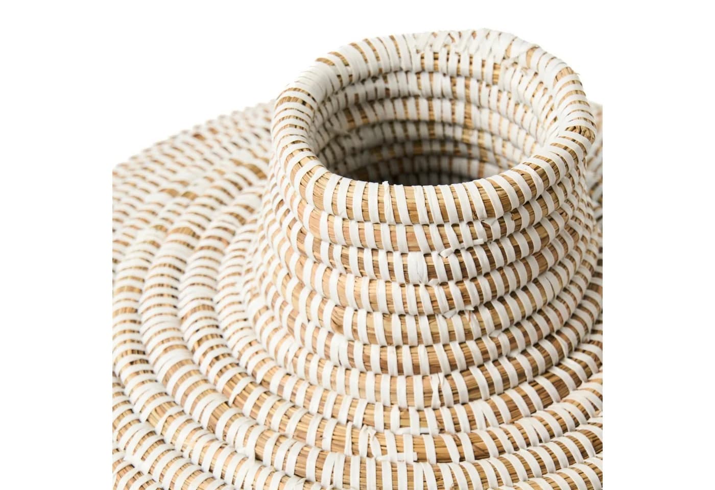 YAADU Bodenvase handgeflochten beige 37cm Savannengras - Bild 3