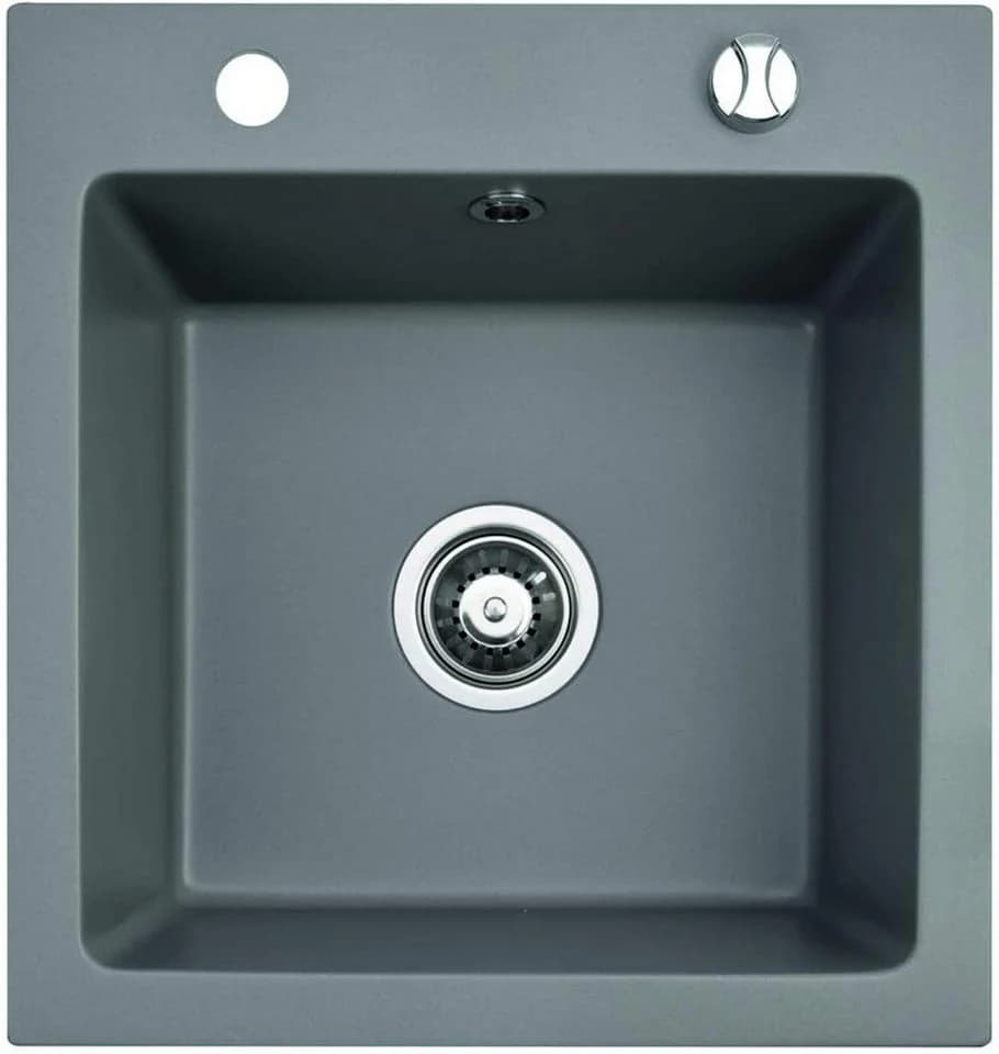 Faizee Möbel Granitspüle mit Armatur Grau - Bild 4