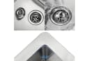 Faizee Möbel Küchenspüle Edelstahl Silber mit Armatur & Siphon Bild 1