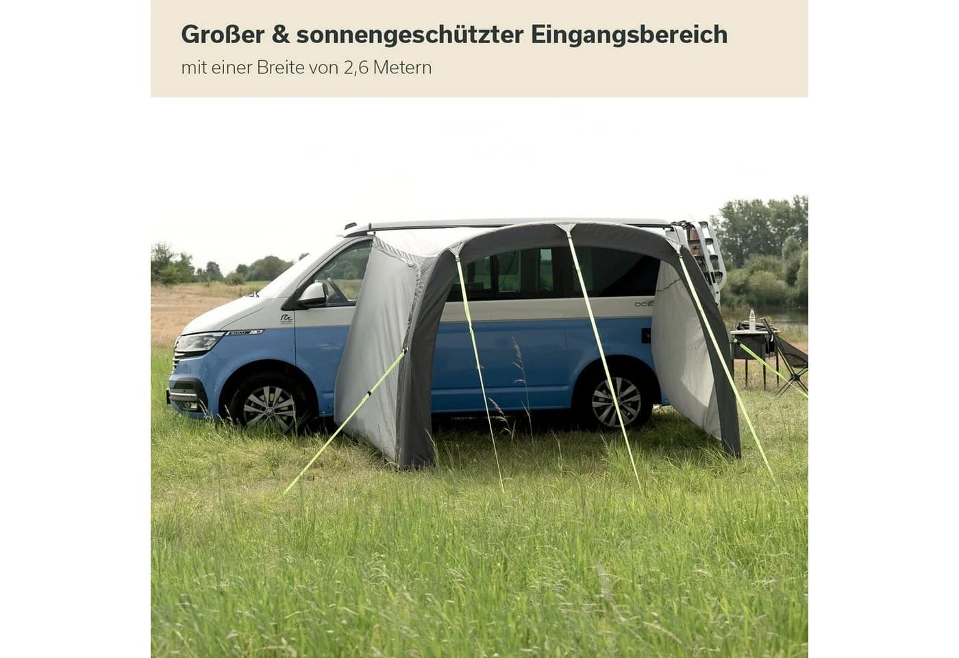 Skandika Vorzelt Vika Air Van 260 mit Seitenwänden Grau