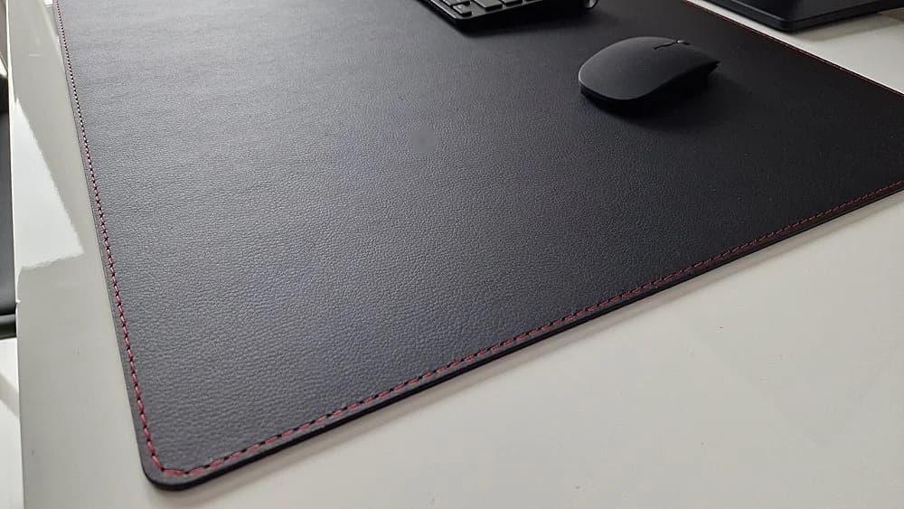 Profi Mats Schreibtischunterlage Sanftlux Kunstleder Schwarz/Rot - Bild 4