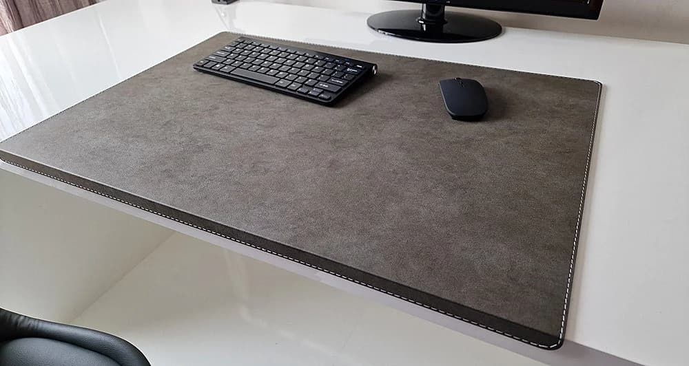Profi Mats Schreibtischunterlage mit Kantenschutz Nubuko Kunst Leder - Bild 5