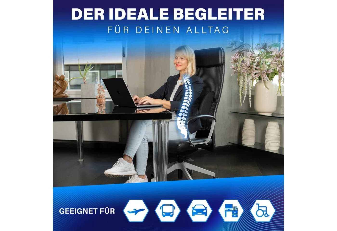 Healthfix Lendenkissen Ergonomisches Rückenkissen - Bild 3