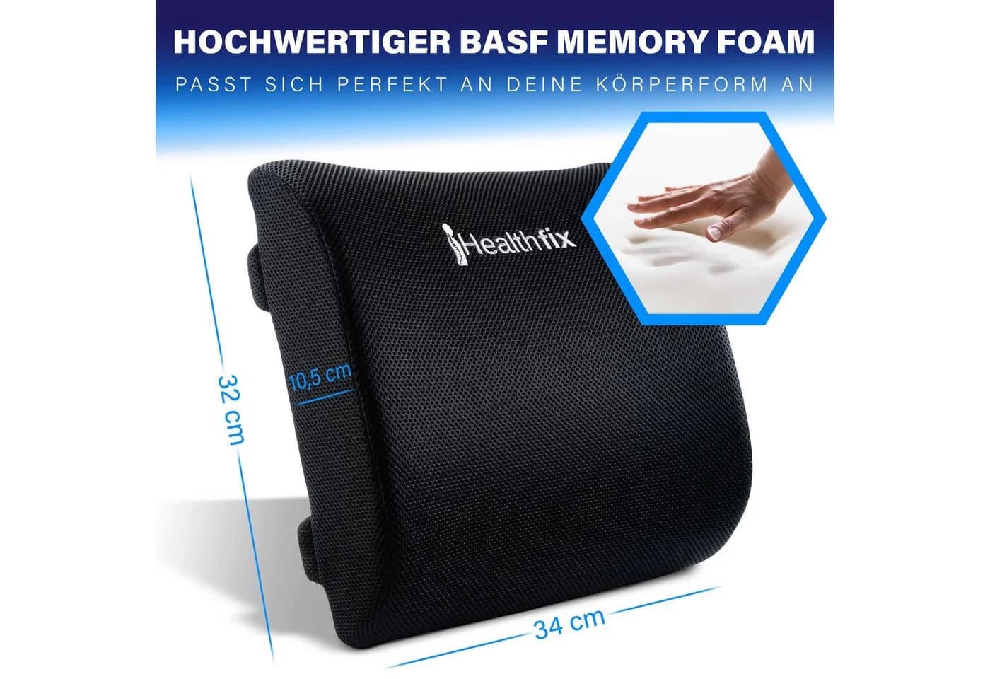 Healthfix Lendenkissen Ergonomisches Rückenkissen - Bild 5