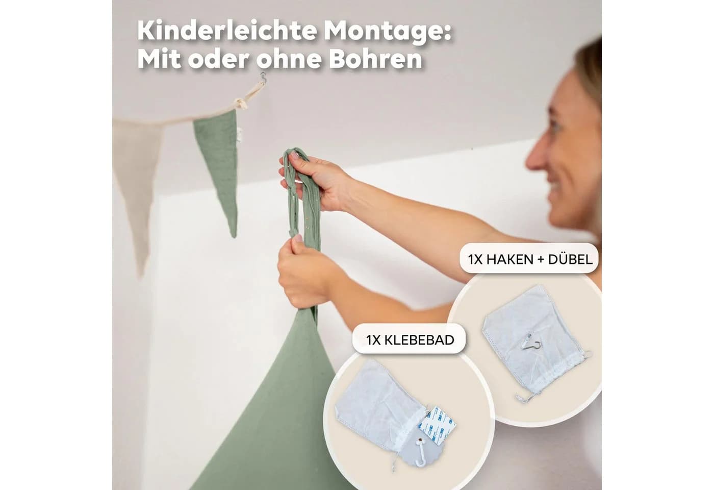lilimaus Betthimmel für Baby- und Kinderbetten 100% Baumwolle - Bild 4