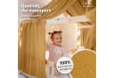lilimaus Betthimmel Hausbett Musselin 2er Set Senfgelb Bild 1