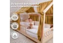 lilimaus Betthimmel Hausbett Musselin 2er Set Senfgelb Bild 5