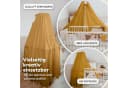 lilimaus Betthimmel Musselin 100% Baumwolle mit Himmelstange Gelb Bild 3