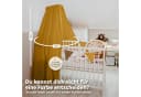 lilimaus Betthimmel Musselin 100% Baumwolle mit Himmelstange Gelb Bild 5