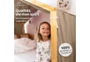lilimaus Betthimmel Hausbett Musselin Beige Kinderzimmerdeko Bild 1