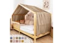 lilimaus Betthimmel Hausbett Musselin Beige Kinderzimmerdeko Bild 2