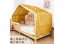 lilimaus Betthimmel Hausbett Musselin Gelb Kinderzimmerdeko Bild 2