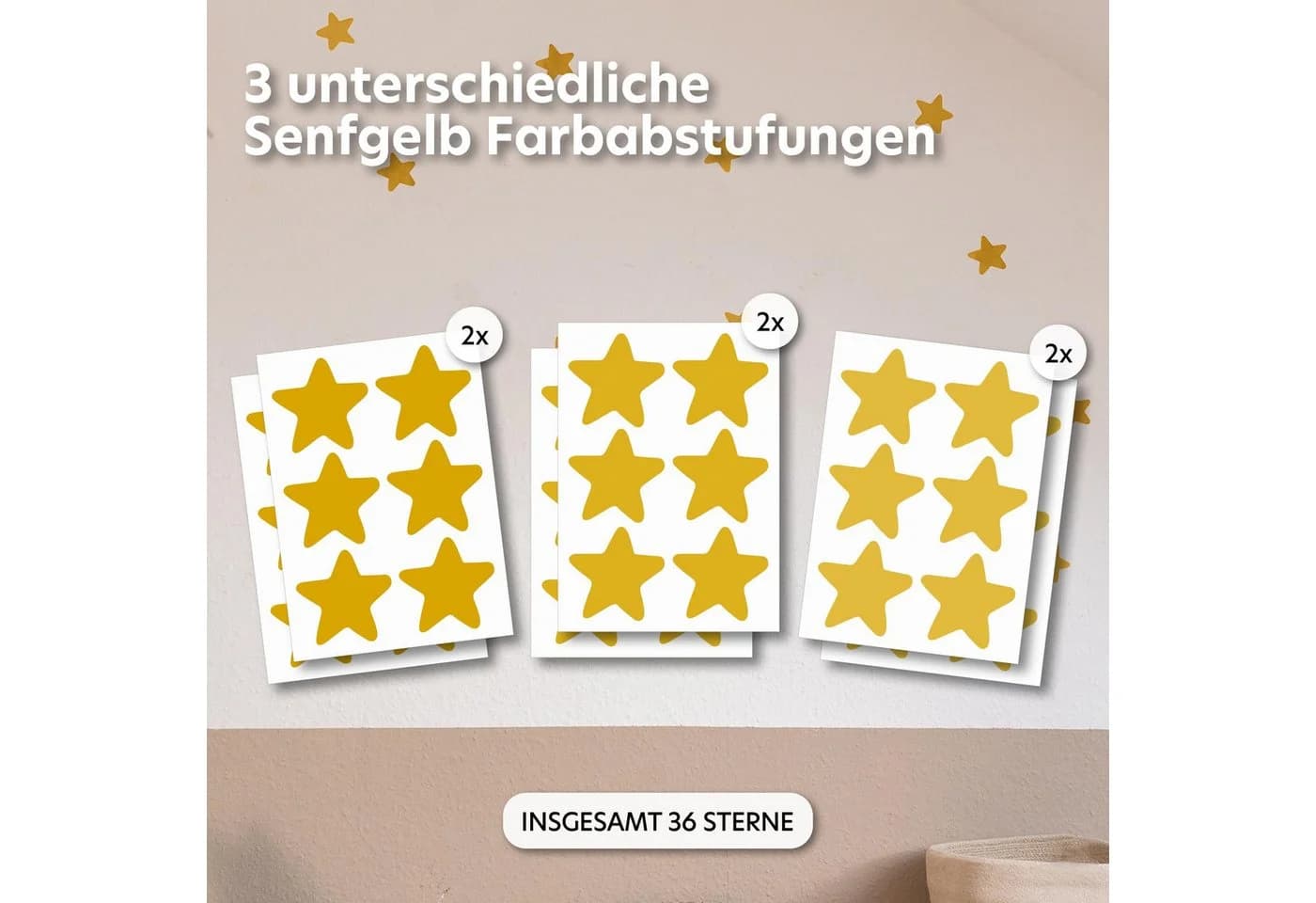 lilimaus Wandsticker Herzen Punkte Kinderzimmer Wandtattoo Selbstklebend
