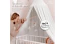 lilimaus Betthimmel Baldachin Kinderzimmer 100% Musselin Weiß Handgenäht Bild 1