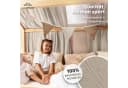lilimaus Betthimmel Musselin Hausbett mit Gold Applikation Bild 1