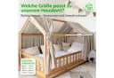 lilimaus Betthimmel Musselin Hausbett mit Gold Applikation Bild 4