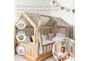 lilimaus Betthimmel Musselin Hausbett mit Gold Applikation Bild 5