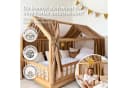 lilimaus Betthimmel Hausbett Gold Musselin 2er-Set Bild 5