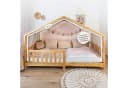 lilimaus Betthimmel Musselin Hausbett Himmel Kinderzimmer Baumwolle mit Gold Bild 5