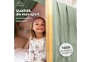 lilimaus Betthimmel Musselin Baumwolle mit Gold, Gemütlicher Baldachin für Kinderzimmer Bild 1