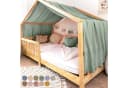 lilimaus Betthimmel Musselin Baumwolle mit Gold, Gemütlicher Baldachin für Kinderzimmer Bild 2
