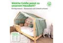 lilimaus Betthimmel Musselin Baumwolle mit Gold, Gemütlicher Baldachin für Kinderzimmer Bild 4