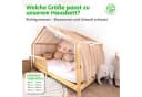 lilimaus Betthimmel Musselin Beige-Rosa mit Gold Bild 4