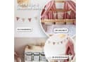 lilimaus Wimpelkette Handgemachte Musselin-Wimpelkette Kinderzimmer Gold Applikation Bild 1