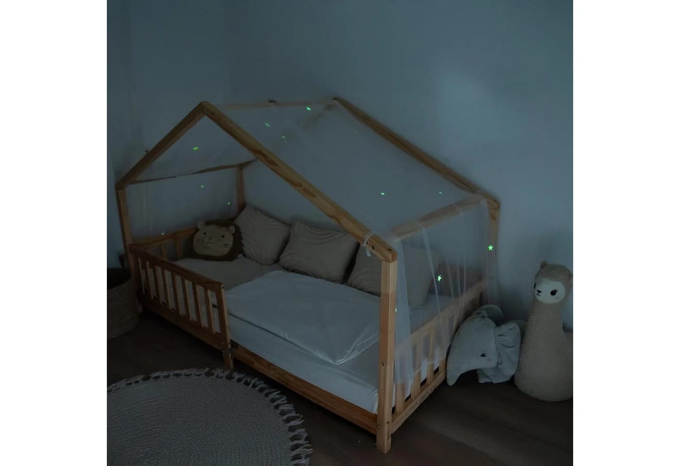 lilimaus Betthimmel Leuchtend Weiß für Kinder Hausbetten - Bild 2