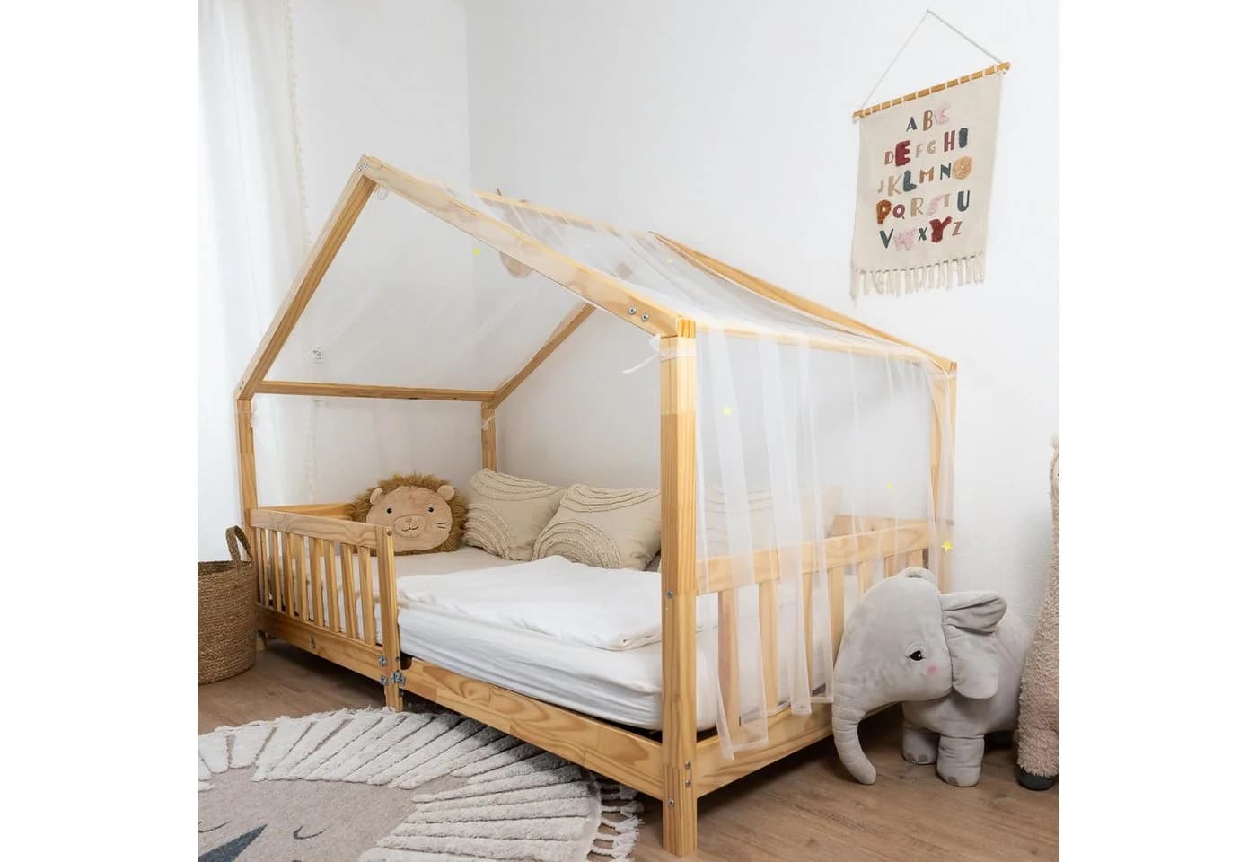 lilimaus Betthimmel Leuchtend Weiß für Kinder Hausbetten - Bild 4