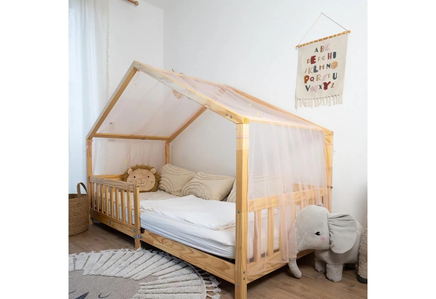 lilimaus Betthimmel Leuchtender Betthimmel mit Sternen für Kinder Hausbetten - Bild 4