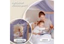 lilimaus Betthimmel Hausbett 2er-Set aus 100% Musselin Violett Bild 3
