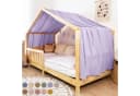 lilimaus Betthimmel Hausbett Musselin Flieder Deko Bild 2
