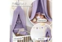 lilimaus Betthimmel Kinderzimmer 100% Baumwolle Flieder Gold Applikation Bild 3