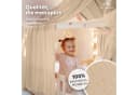 lilimaus Betthimmel Hausbett 2er Set Baumwolle Musselin Beige Bild 1
