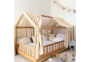 lilimaus Betthimmel Hausbett 2er Set Baumwolle Musselin Beige Bild 2