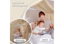 lilimaus Betthimmel Hausbett 2er Set Baumwolle Musselin Beige Bild 3