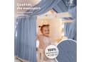 lilimaus Betthimmel Hausbett 2er Set Baumwolle Musselin Blau Bild 1
