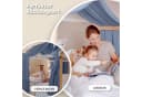 lilimaus Betthimmel Hausbett 2er Set Baumwolle Musselin Blau Bild 3