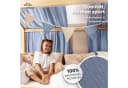 lilimaus Betthimmel Musselin Hausbett mit Gold Applikation Bild 1