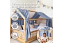 lilimaus Betthimmel Musselin Hausbett mit Gold Applikation Bild 5