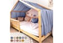 lilimaus Betthimmel Musselin Hausbett Himmel Kinderzimmer Baumwolle mit Gold Bild 2